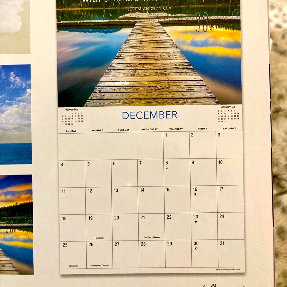 🟣✨2022 Calendar✨Inspirational ❣️New Sealed